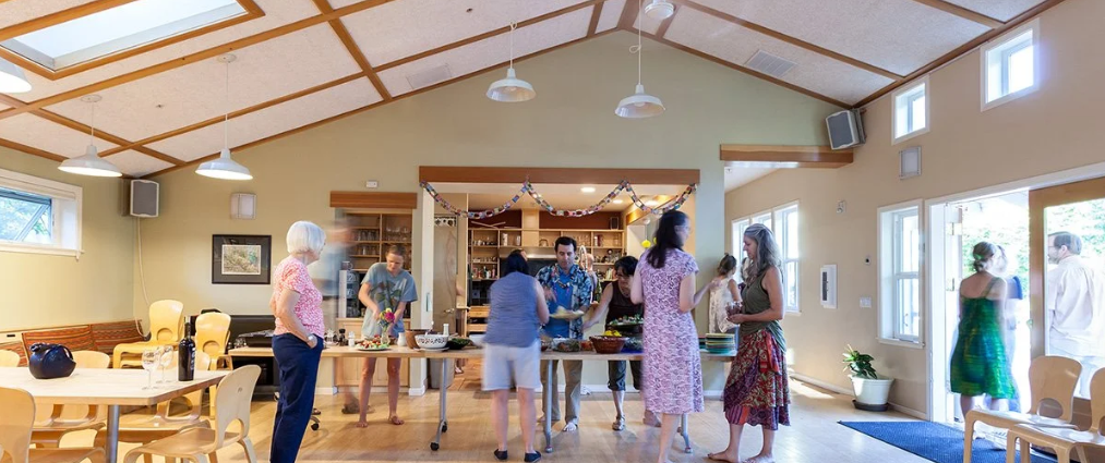 Cohousing common house pre-dinner Cohousing common house pre-dinner